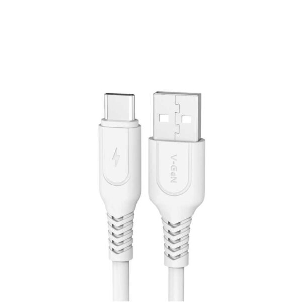 V-GEN VCB-55 Kabel Cable Kable Data Charger USB A to Type-C Type C Tipe C Fast Charging 3A VCB55 VCB 55 Panjang 1M 1 Meter M - Gambar 4