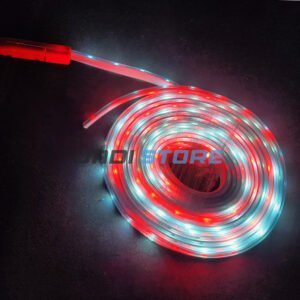 Lampu Hias Selang LED 7M RGB Rainbow Warna Warni Merah Putih untuk Dekorasi 17 Agustus Natal Tahun Baru Lebaran Pesta Ulang Tahun Indoor Outdoor Tahan Air Colok Listrik AC Mode Kedip dan Nyala Tetap - Gambar 3