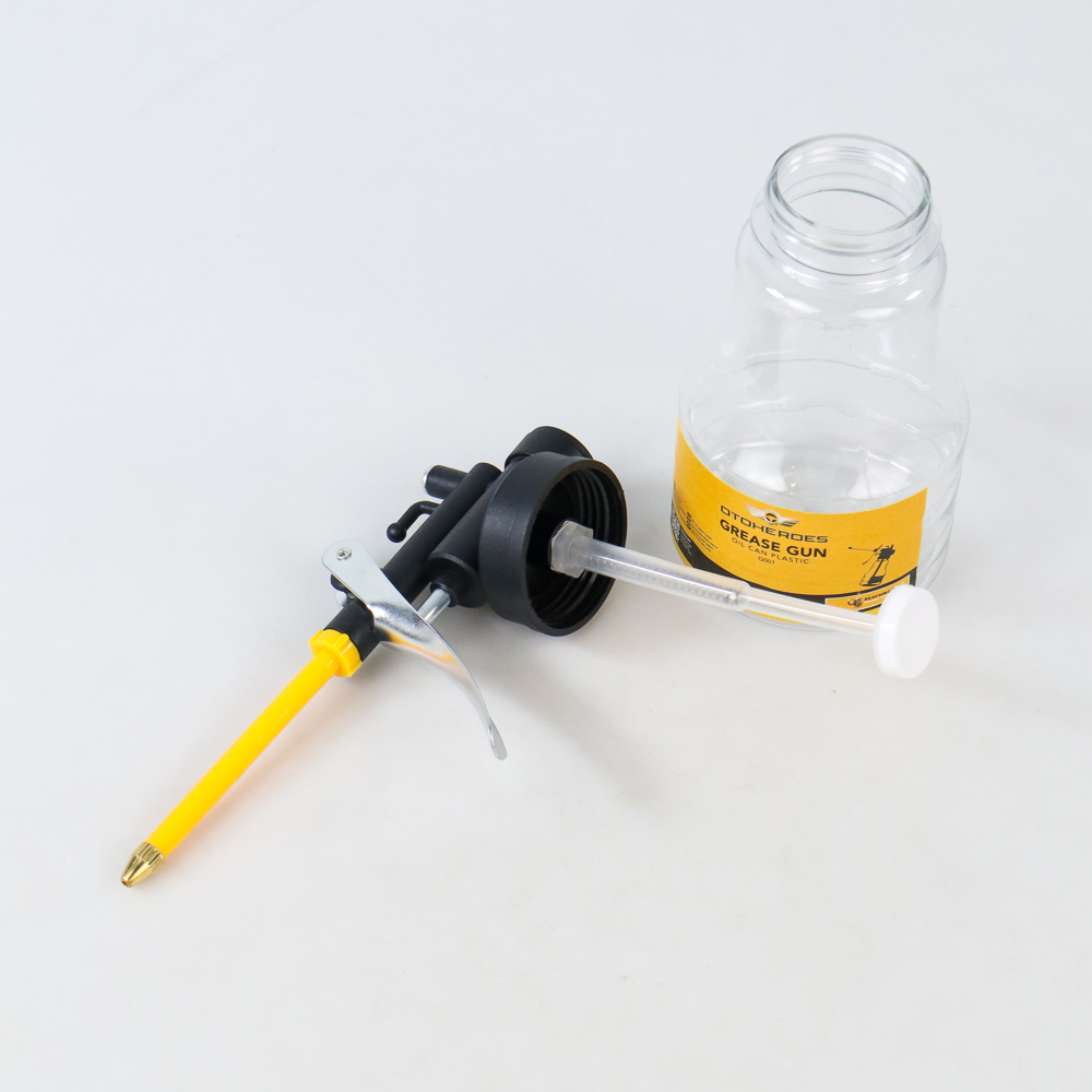 OTOHEROES Botol Minyak Oli 250ml Oil Can Spray Gun High Pressure Grease Gun Q001 Wadah Pelumas Pompa Oli dengan Nozzle 8cm Lubang 2mm Tuas Metal untuk Mesin Jahit Motor Mobil Sepeda Engsel dan Peralatan Mekanik - Gambar 8