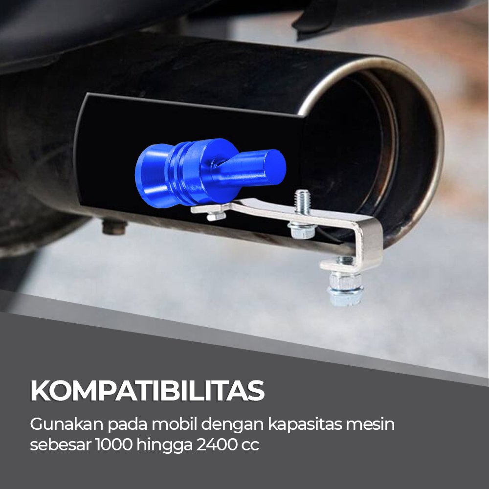 OTOHEROES Penyiul Turbo Knalpot Mobil XL TUR007 Whistler Fake Turbo Exhaust Aluminium 6061 T-6 Diameter Kepala 31mm Panjang 113mm untuk Mobil 1000-2400cc Suara Knalpot Racing Aksesori - Gambar 7