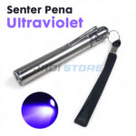 LOGOS Senter UV Mini Ultraviolet Light Pen 395nm LOG001 Senter UV Mini LED Ultraviolet Flashlight Pancing Lure Umpan Mainan Tiruan Memancing untuk Metal JIG