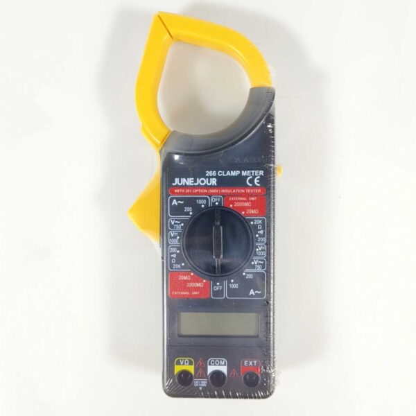 JUNEJOUR Digital Clamp Multimeter Tang Ampere DT266 Digital Clamp Meter Tang Ampere Multitester Multimeter Digital Kabel Tester Ukur Arus Tegangan Listrik AC DC - Gambar 6