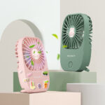 ROBOT RT-BF25 Kipas Mini Karakter Kelinci Portabel Portable Handy Mini Fan 1200mAh Kipas Angin Lucu Genggam Kipas Berdiri Free Stiker RT-BF25 Original Garansi Resmi