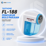 TaffHOME Pencukur Bulu Pakaian Elektrik Electric Cloth Fabric Shaver Lint Remover Penghilang Bulu Baju Serat Kain Kaos Sweater Hoodie Jaket Celana Kemeja Alat Pembersih Bulu Kain Portable 3 Mata Pisau Baterai AA