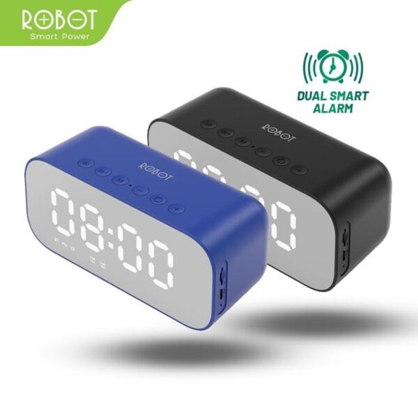 Robot RB560 Alarm Clock Bluetooth Speaker LED Display Jam Meja Digital Speaker Bluetooth Robot RB560 Speaker Alarm Alaram Jam Portable Meja Alarm Digital