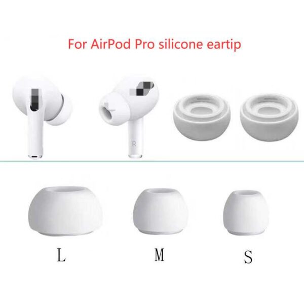 Centechia Karet Headset Earbuds Ear Buds Bud Ear Tip Silicone Replacement 3 Pair for Airpods Pro - Gambar 5