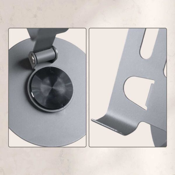 LinQi Stand Smartphone Universal Holder Foldable Rotating 360 - Q-36 Phone Smartphone Stand Holder Dudukan Tatakan Tempat HP di Meja Kerja - Gambar 2