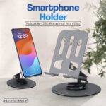 LinQi Stand Smartphone Universal Holder Foldable Rotating 360 - Q-36 Phone Smartphone Stand Holder Dudukan Tatakan Tempat HP di Meja Kerja