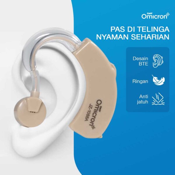 TaffOmicron Alat Bantu Dengar Hearing Aid Amplifier Telinga Earphone  Alat Bantu Dengar Telinga Anak Lansia Powertone Earphone Alat Bantu Dengar Pengeras Suara Hearing Aid JZ-1088A - Gambar 2