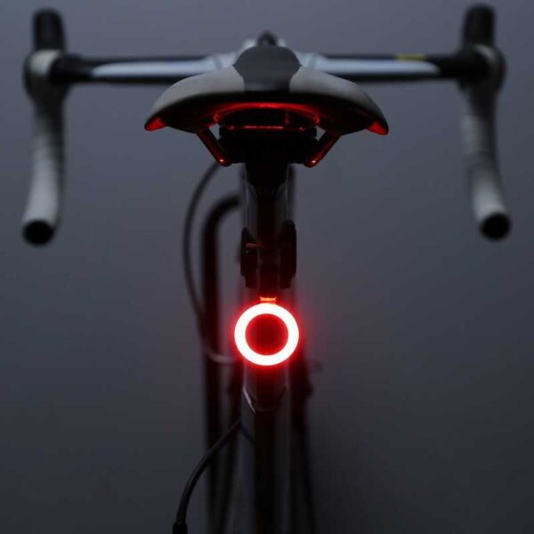 ZACRO Lampu Sepeda Belakang LED Merah Kelap Kelip Anak Ontel Tail Light LED USB Rechargeable 5 Mode - Gambar 5