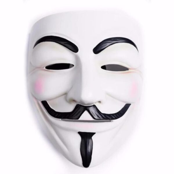 Topeng Anonymous V for Vendetta Topeng Pesta Mask Party Topeng Karnaval Agustus Agustusan Cosplay Full Face Topeng Karakter Hacker Unik Murah - Gambar 6