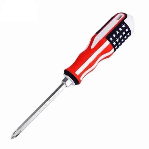 Obeng Magnet Amerika Bolak Balik 2IN1 Screwdriver Plus Minus Gagang Karet Obeng Serbaguna Bolak Balik Obeng Magnetik 2 in 1 Obeng Plus Obeng Minus Praktis - Gambar 3
