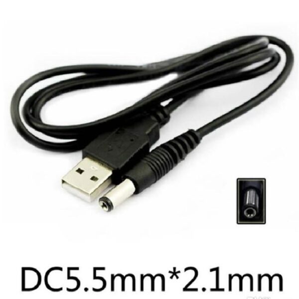 Kabel USB Jack Besar KABEL BESAR USB 5.5mm Kabel Power USB to DC 5.5mm Power Adapter Kabel Charger USB ke DC Kabel Power AC USB to DC untuk Perangkat Elektronik - Gambar 3