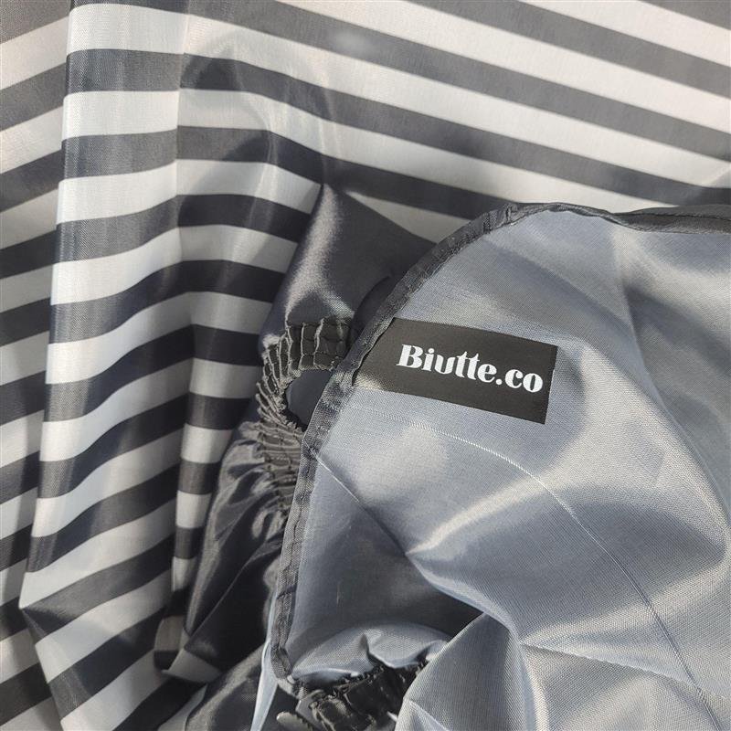 Biutte.co Jubah Apron Potong Rambut Side Stripe Kip Cape Salon Barbershop Anti Air WB14 Apron Pangkas Rambut Dewasa Barber Cape Profesional Anti Static Kain Pelindung Nyaman Mudah Dibersihkan - Gambar 6