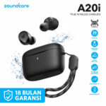 ANKER Soundcore A20i TWS True Wireless Earbuds Bluetooth 5.3 Earphone Original Garansi Resmi 18 Bulan Headset Gaming Musik Bass Stereo Ringan Portable Wireless Earbuds dengan Charging Case