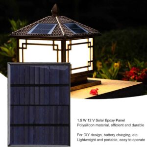 Mini Solar Panel DIY 12V 1.5W ZW 85X115 Panel Surya Polikristalin Charger Tenaga Matahari Portable untuk Power Bank Lampu Outdoor Proyek Elektronik Mainan Solar Taman Sensor Otomatis Modul Pembangkit Listrik Mini 115x85mm - Gambar 5