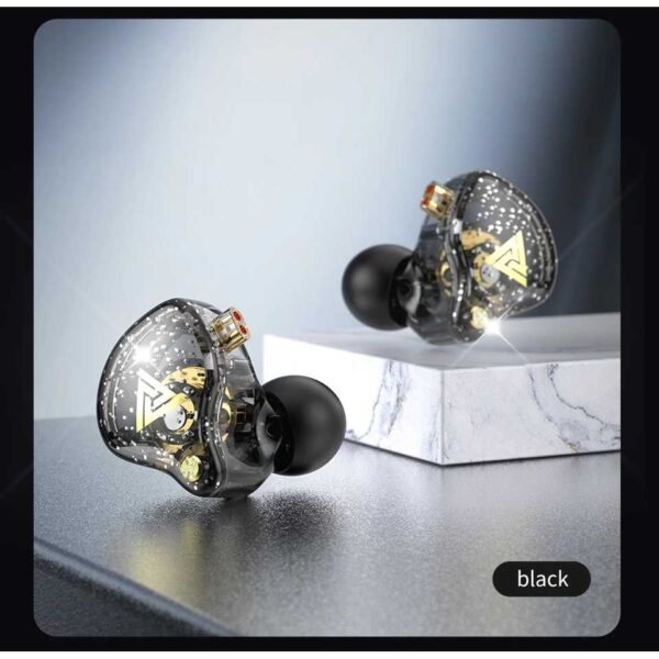 QKZ HiFi Earphone AK6-PRO In-Ear Earphone Bass Super Bass Noise Reduction Headset dengan Mic 11mm Driver Earphone Musik Gaming Earphone Kabel Original