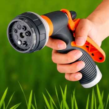 Suiton Semprotan Air Steam Cuci Mobil Motor Tanaman Taman Nozzles Spray Water Gun 8 Mode INU108 Semprotan Air Jet Kuning Semprotan Taman Mobil Motor Spray Water Hose Upgrade Semprotan Air Serbaguna - Gambar 2
