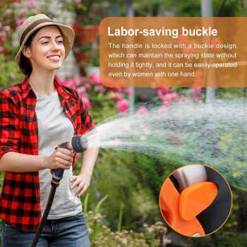 Suiton Semprotan Air Steam Cuci Mobil Motor Tanaman Taman Nozzles Spray Water Gun 8 Mode INU108 Semprotan Air Jet Kuning Semprotan Taman Mobil Motor Spray Water Hose Upgrade Semprotan Air Serbaguna - Gambar 5