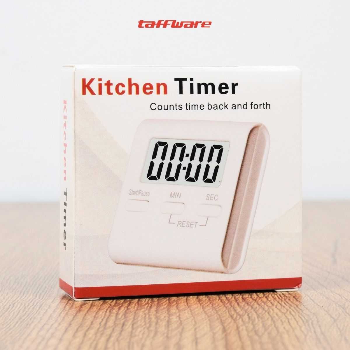 Taffware Timer Masak Dapur Digital Countdown Alarm Clock T10 Timer Masak Digital dengan Alarm Pengingat Waktu Memasak Baking Kukus Rebus Serbaguna - Gambar 2