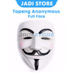Topeng Anonymous V for Vendetta Topeng Pesta Mask Party Topeng Karnaval Agustus Agustusan Cosplay Full Face Topeng Karakter Hacker Unik Murah