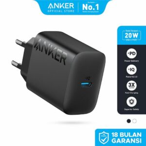 Anker A2347 A2347L11 A2347L21 20W USB-C Wall Charger Kepala Charger Type C Fast Charging Adaptor Casan HP iPhone Samsung Xiaomi Realme Oppo Vivo Original PowerPort 20W Adaptor Only Charger Dinding USB C Output PD - Gambar 7