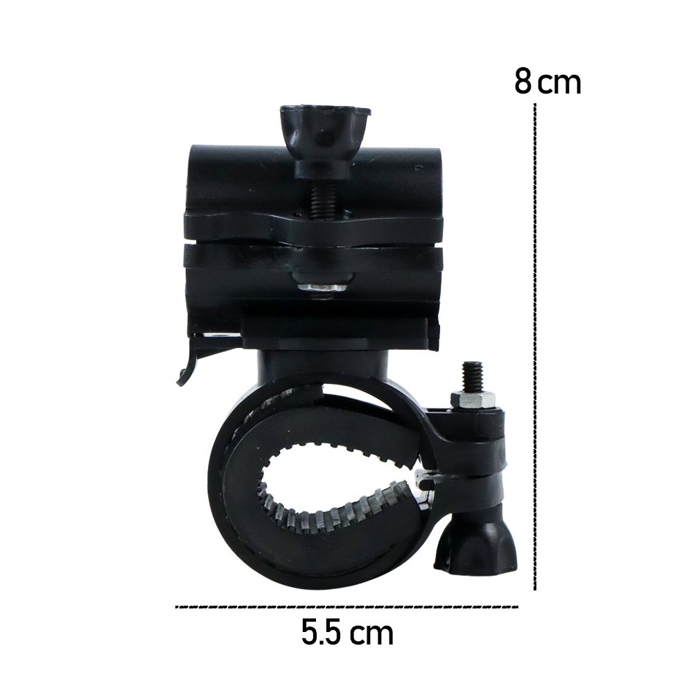 AloneFire Holder Senter Sepeda 360 Derajat Flashlight Bracket Mount AB-2961 Dudukan Lampu Sepeda Universal Putar 360° Mounting Holder untuk MTB Road Bike Sepeda Lipat Sepeda Listrik Kokoh Mudah Dipasang - Gambar 6