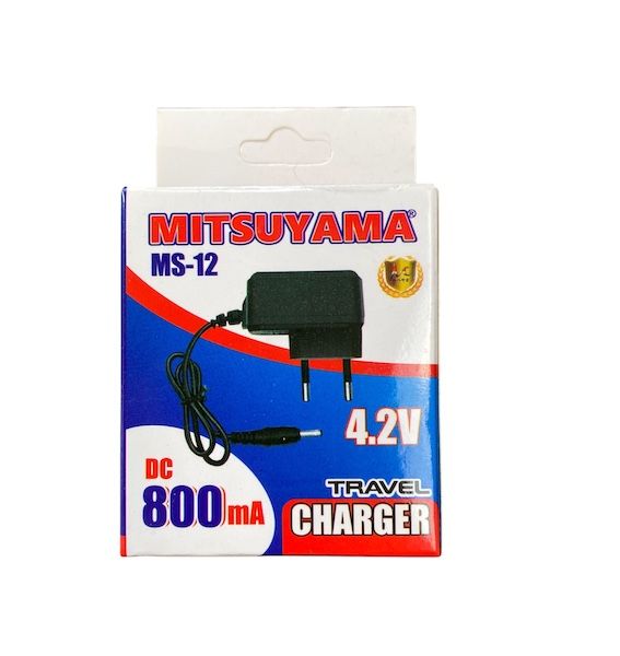 MITSUYAMA Adaptor Headlamp Charger Senter Kepala SWAT Jack Kecil 3.5mm 4.2V DC 800mA Charger Lampu Senter LED MS-12 Travel Charger Casan Senter Kepala Charger Lampu Emergency Cas Senter Police Charger Kecil Universal Aman dan Awet - Gambar 2