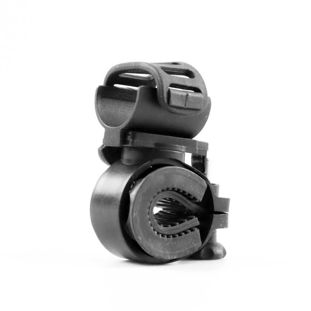 Holder Gagang Sepeda Flashlight Bracket Mount - AB-2966 Dudukan Senter Sepeda Bracket Lampu Sepeda Universal Mounting Holder Senter Sepeda Putar 360 Derajat Aksesoris Sepeda Gunung MTB Road Bike Dudukan Lampu Sepeda Depan Belakang - Gambar 2