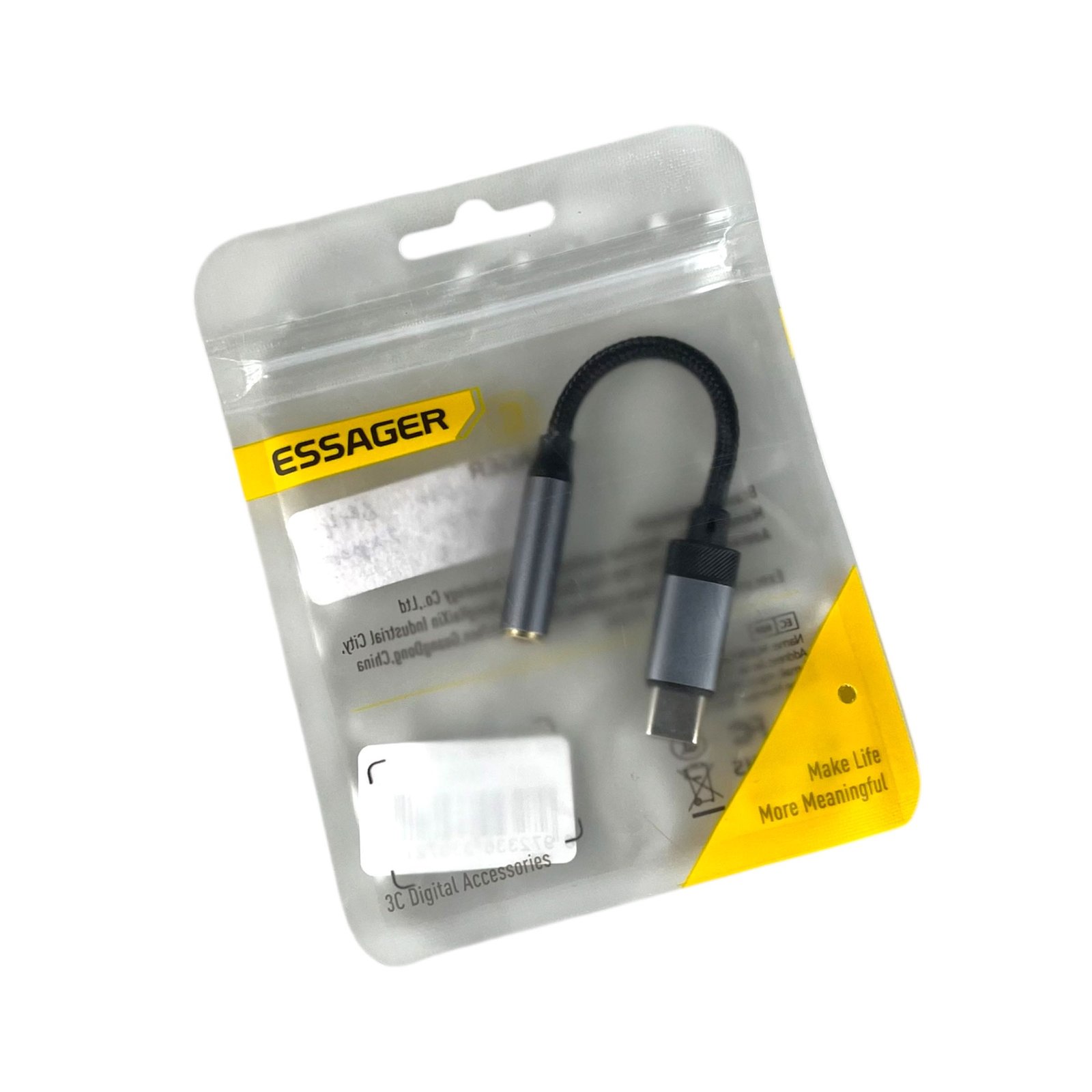 ESSAGER Kabel Adapter USB Type C ke Jack Audio 3.5mm Female ZY0G Converter AUX untuk Headset Earphone Mic Speaker, Support DAC, Aluminium Alloy, Kabel 12cm, Kompatibel Smartphone Android Tablet Laptop - Gambar 7