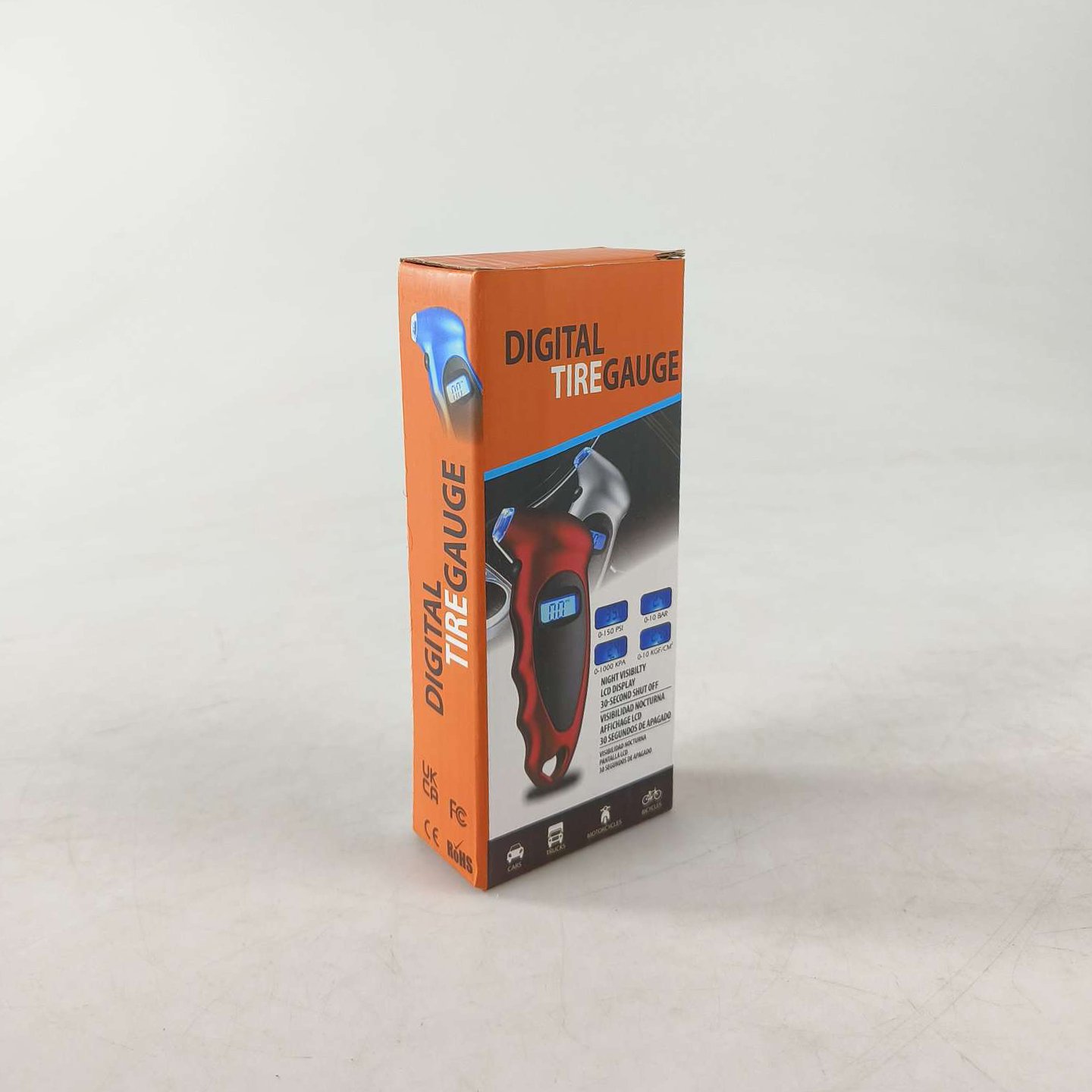 Hiperdeal Pengukur Tekanan Ban Mobil Digital Tire Gauge LCD Manometer AG13 Alat Ukur Tekanan Angin Ban Mobil Motor Presisi Portable Otomatis Digital Pressure Tester Alat Cek Angin Ban dengan Layar LCD - Gambar 7
