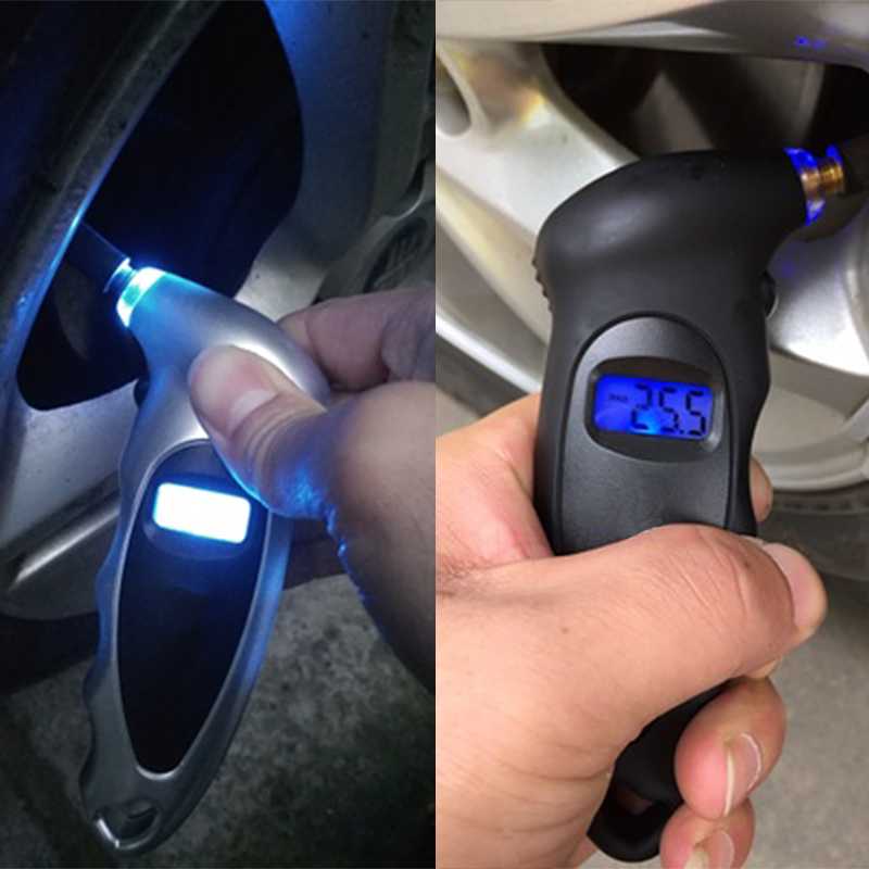 Hiperdeal Pengukur Tekanan Ban Mobil Digital Tire Gauge LCD Manometer AG13 Alat Ukur Tekanan Angin Ban Mobil Motor Presisi Portable Otomatis Digital Pressure Tester Alat Cek Angin Ban dengan Layar LCD - Gambar 5
