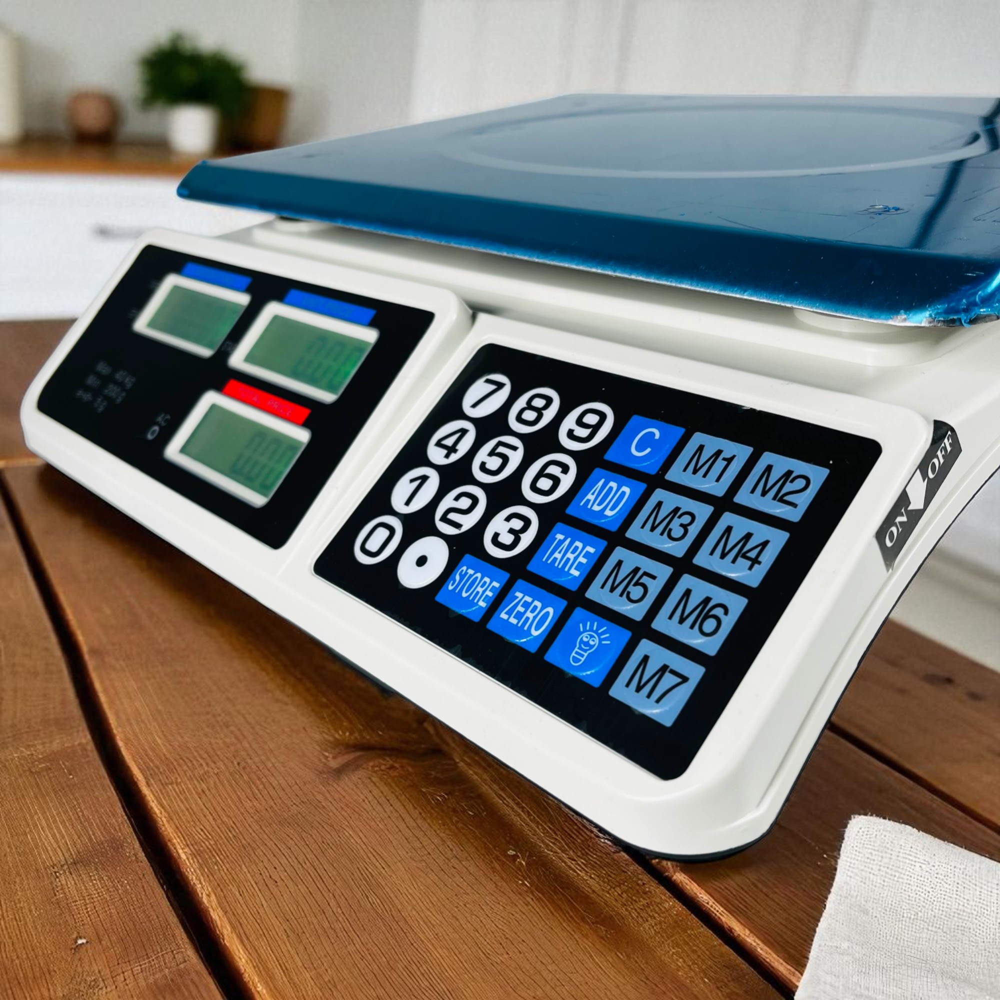 Timbangan Sayur Besar Timbangan Dapur Buah Sayur Laundry Digital 40KG Digital Computing Scale Pricing Scale Double Display Timbangan Elektronik Perhitungan Harga Akurat Timbangan Usaha Toko Kue Warung Sayuran Ikan Ayam Daging Laundry Digital 40 Kg - Gambar 5