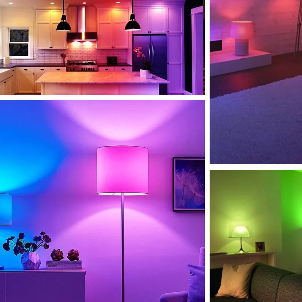 TaffLED Lampu Bohlam RGB dengan Remote Kontrol E27 15W BONDA B2 Lampu LED RGB Warna Warni Bohlam Smart Light Remote Control Lampu Tidur Dekorasi Ruangan RGB Light E27 Bohlam LED Hemat Energi Lampu Hias Rumah Kamar RGB Remote - Gambar 6