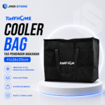 TaffHOME Tas Pendingin Makanan 41x26x33cm Cooler Bag Thermal Insulated Bag H24 Tas Bekal Besar Food Delivery Lunch Bag Penyimpan Makanan Minuman Panas Dingin Portable untuk Piknik Camping Traveling Outdoor