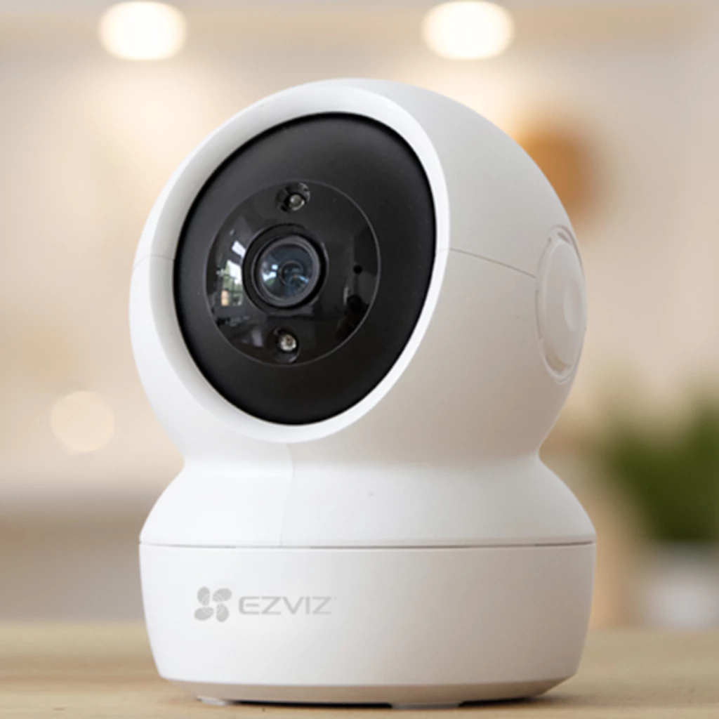 EZVIZ C6N 2MP Kamera CCTV WiFi Indoor Smart IP Camera Full HD 1080P 360 Pan Tilt Auto Tracking Night Vision Two Way Audio Deteksi Gerak MicroSD 256GB Monitoring Android iOS Garansi Resmi Original - Gambar 2