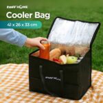 41 x 26 x 33 TaffHOME Tas Pendingin Makanan Cooler Bag Thermal Insulated Bag - S1524 Tas Pendingin Makanan Besar Portable Lunch Box Bag Tas Penyimpanan Bekal Minuman Dingin Panas Cooler Bag Lipat Anti Bocor Tas Thermal Piknik Kantor Sekolah Traveling Outdoor