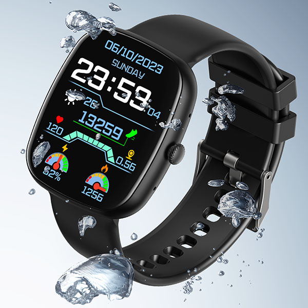 VIVAN VWF1 Smart Watch TFT 1.83 Inch 1ATM Water Resistant Safe for Diving AI Voice Bluetooth Call 130+ Sports Mode Baterai Tahan 7 Hari Smartwatch Original Garansi Resmi Untuk Android iOS Pria Wanita - Gambar 2