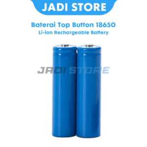 Baterai 18650 Top Button Biru 6800mAh 3.7V Li-Ion Rechargeable untuk Senter Elektronik Powerbank Kipas Lampu Emergency Battery Tahan Lama - Gambar 4