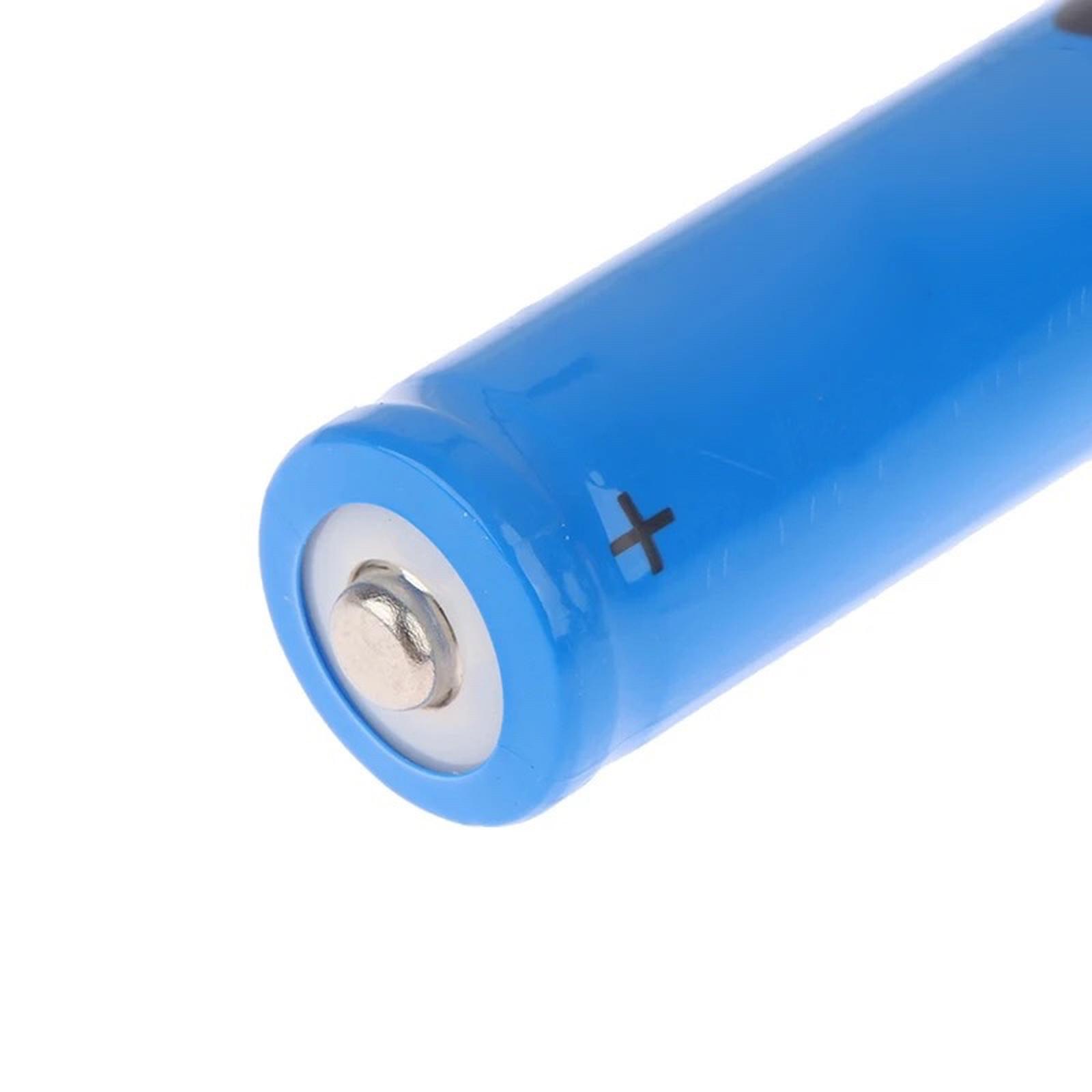 Baterai 18650 Top Button Biru 6800mAh 3.7V Li-Ion Rechargeable untuk Senter Elektronik Powerbank Kipas Lampu Emergency Battery Tahan Lama - Gambar 2