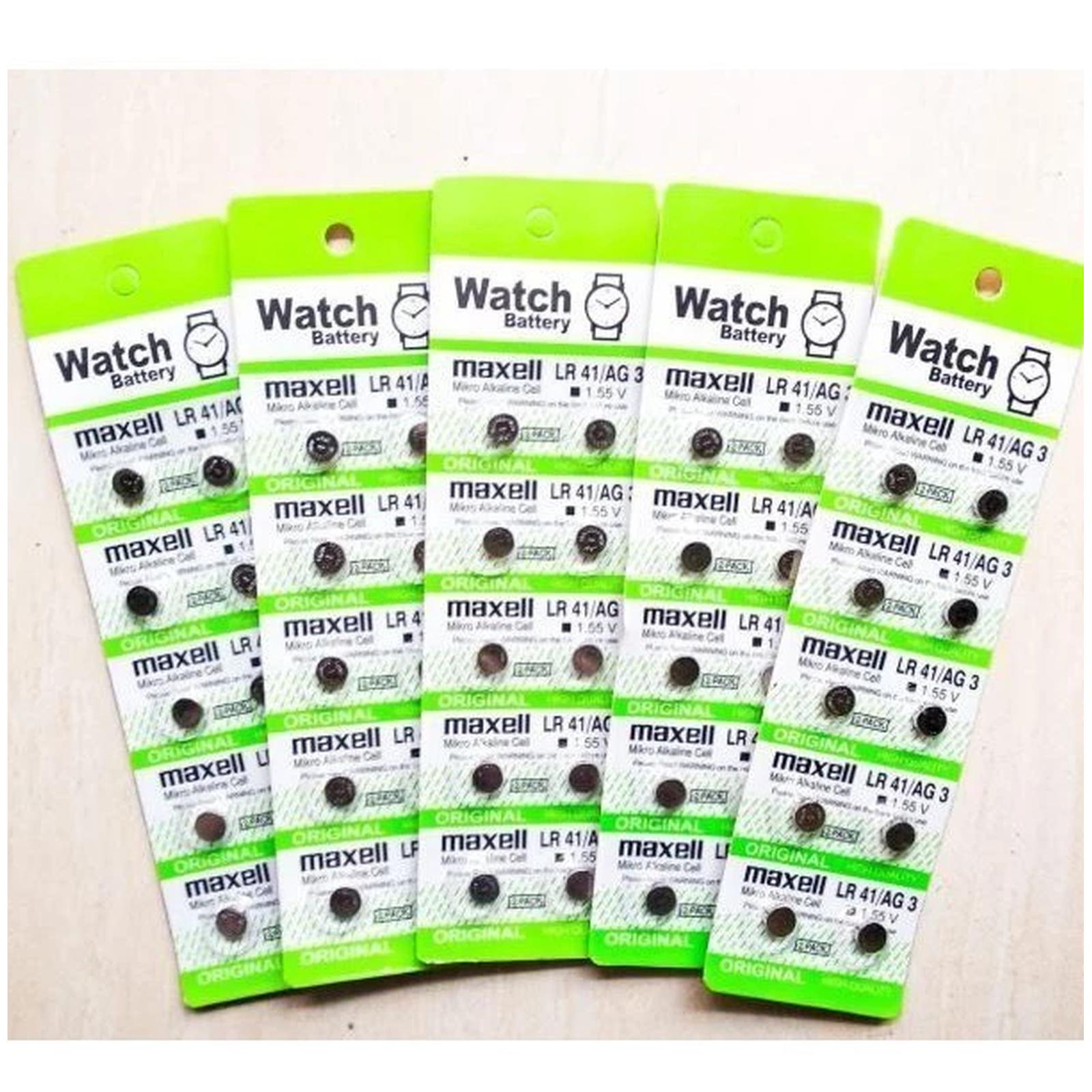 Baterai Kancing AG3 LR41 Baterai Kancing SR41 Baterai Korek Telinga LED Baterai Tasbih Digital Mini Button Cell Battery AG3 LR41 SR41 untuk Mainan Jam Kalkulator Lampu LED Baterai Mini Long Life Power Baterai Kancing Universal - Gambar 2