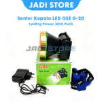GSE Senter Kepala G-20 Headlamp LED 30 Watt Super Terang Cahaya Putih Senter Kepala Cas Rechargeable Baterai Lithium Awet Untuk Memancing Berburu Malam Camping Mendaki Gunung Outdoor Alat Penerangan Darurat Mati Lampu Praktis Kuat Kualitas Terbaik
