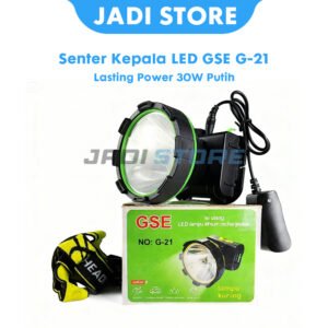 GSE Senter Kepala G-21 Headlamp LED 30 Watt Super Terang Cahaya Putih Senter Kepala Cas Rechargeable Baterai Lithium Awet Untuk Memancing Berburu Malam Camping Mendaki Gunung Outdoor Alat Penerangan Darurat Mati Lampu Praktis Kuat Kualitas Terbaik - Gambar 4
