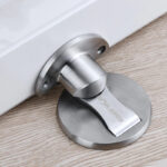 TAFFHOME Penahan Pintu Magnet KAK-883 Magnetic Door Stopper Anti-Collision Ganjal Pintu Magnetik Stainless Steel Anti Karat Pelindung Dinding Penutup Pintu Otomatis Untuk Rumah Kantor Apartemen Hotel Kuat Awet Minimalis Mudah Dipasang Lengkap Baut