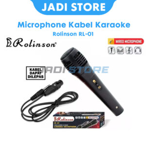 ROLINSON RL-01 Mic Karaoke Mikrofon Kabel Dynamic Microphone High Quality - Mic Vokal Suara Jernih Empuk Kabel Bisa Dilepas Pasang Jack 6.5mm - Mikropon Karaoke Keluarga Pidato Ceramah Meeting Seminar Sekolah Masjid Awet Murah Berkualitas Original - Gambar 6