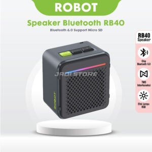 ROBOT RB40 Speaker Bluetooth Mini 6.0 Portabel Wireless dengan Fitur TWS Interkoneksi Dual Speaker dan Efek Lampu RGB Dinamis Suara Bass Jernih Garansi Resmi 1 Tahun Produk Original Hanya di Jadi Store Lamongan Jawa Timur - Gambar 7
