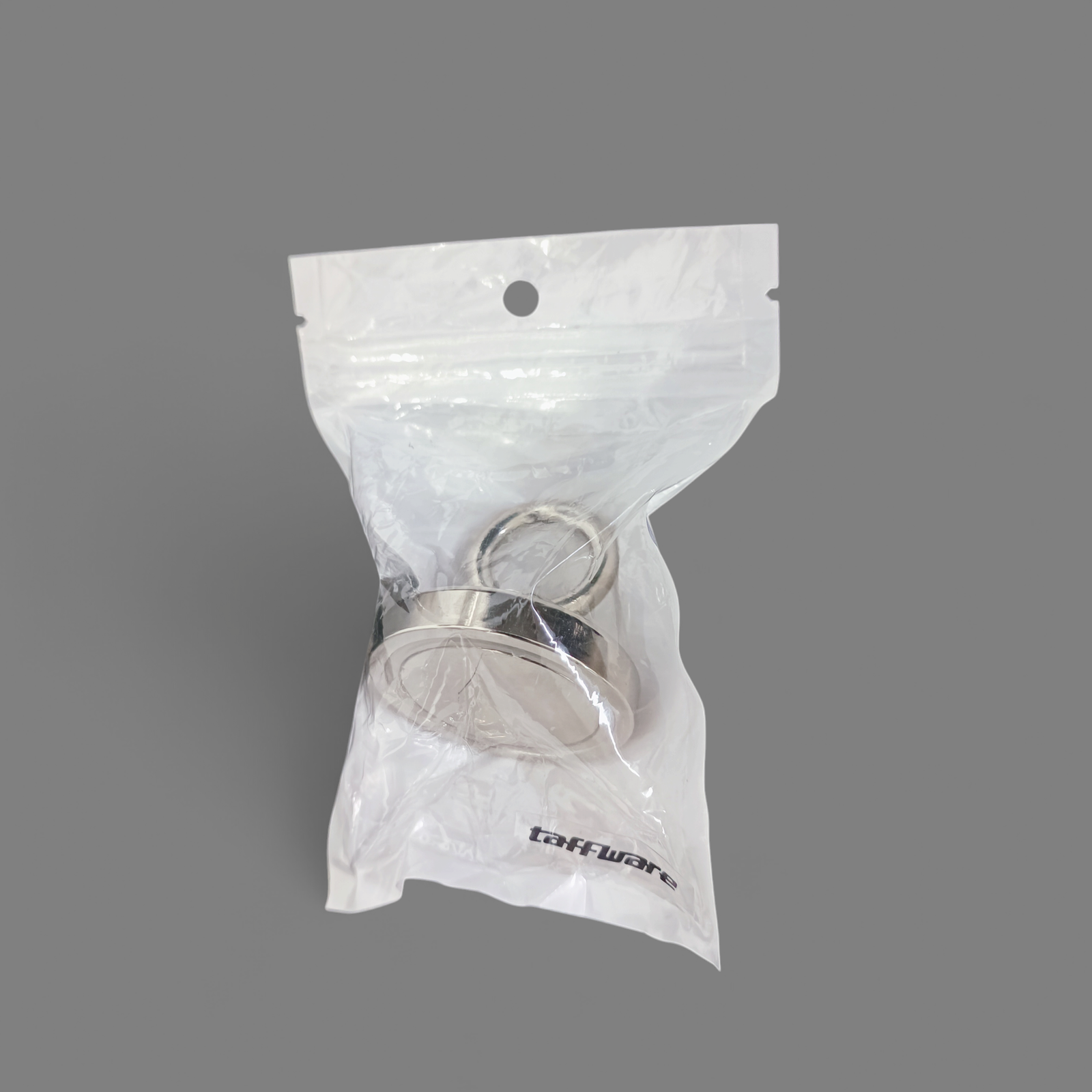 Taffware Magnet Pancing Neodymium N35 Round Hook 42mm M6 Strong Magnetic Salvage Hook Alat Fishing Logam Pengangkat Baut Kunci Perkakas Metal Heavy Duty Nickel Plated Silver - Gambar 6