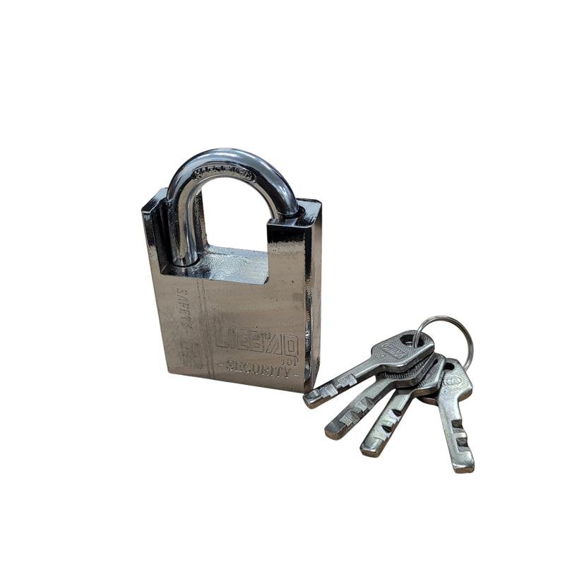 LIEBAO Gembok Rumah Anti Maling Hardened Steel Padlock 50mm LB-050 Gembok Pagar Pintu Gudang Ruko Anti Potong Anti Gergaji Tahan Karat Weather Resistant 3 Anak Kunci - Gambar 6