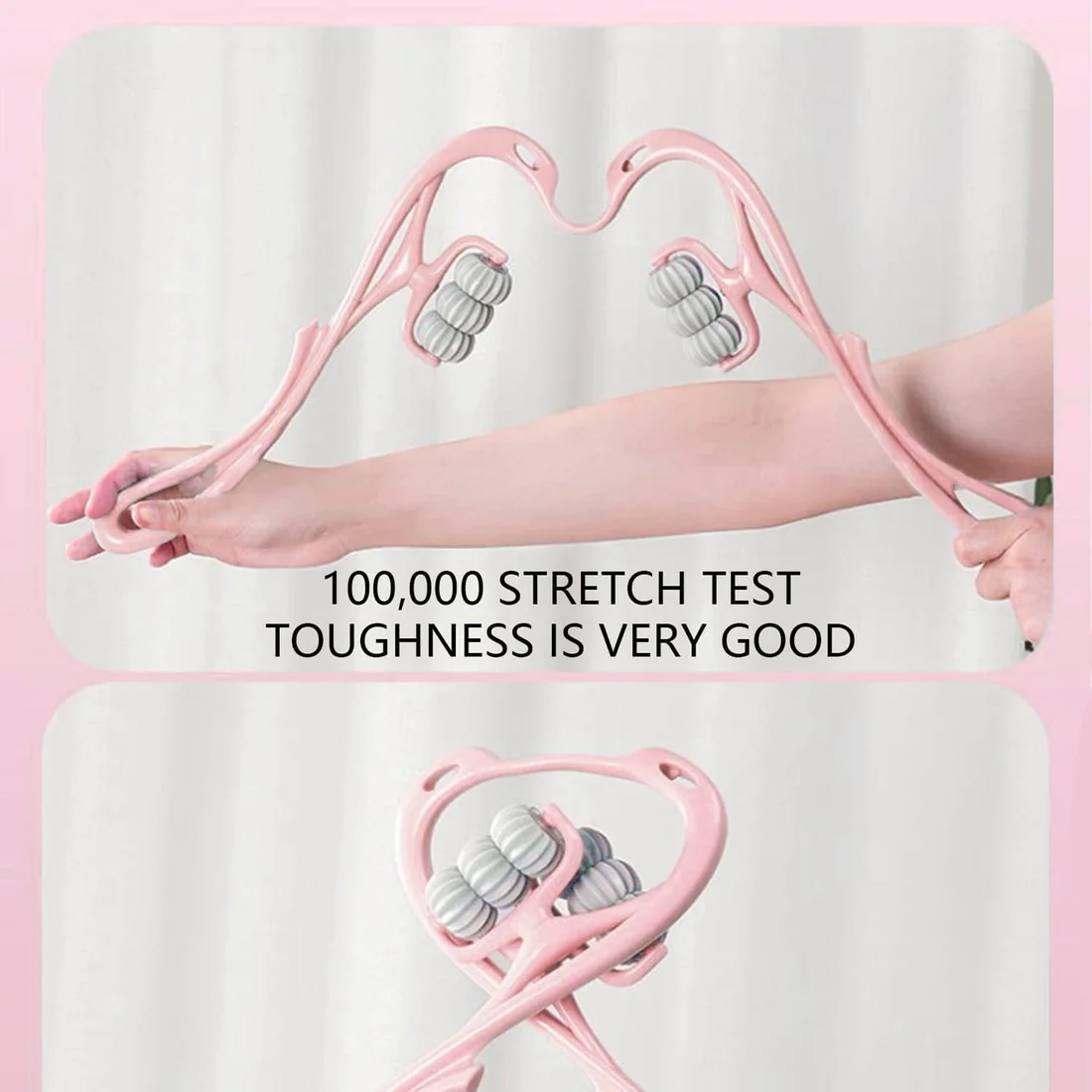 MACROUPTA Alat Pijat Leher Manual Neck Massager Roller Handheld MCR35 Alat Terapi Leher Pijat Badan Pundak Kaki Tangan Pinggang Relaksasi Massage Roller Ergonomis Pink - Gambar 6