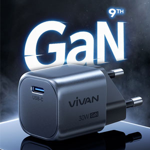 VIVAN Super Mini Adaptor GaN-Q30 Kepala Charger GaN 9th Generation 30W USB-C PD QC3.0 Fast Charging iPhone Laptop Android Lebih Dingin 17% Desain Kompak Travel Friendly Aman Garansi 2 Tahun Original Jadi Store Lamongan - Gambar 6